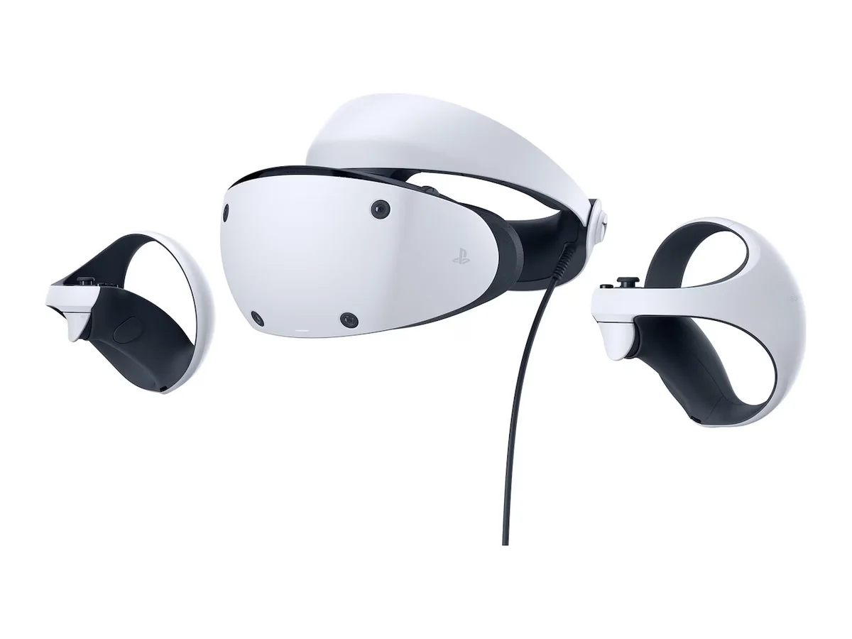 PlayStation VR2 med Sense-kontroller – VR-headset